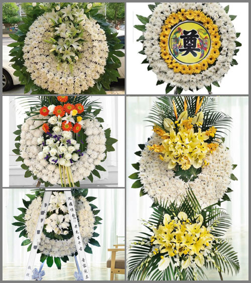 广东广州市白云区钟落潭镇竹二村花圈速递